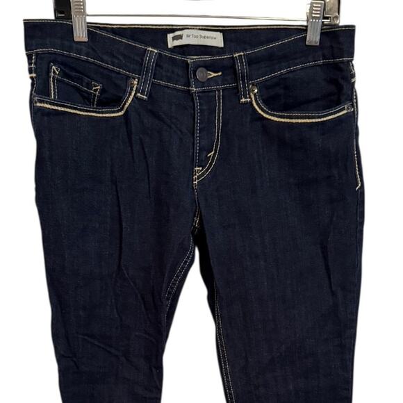 LEVI'S 524 TOO SUPERLOW Dark Denim Jeans 9M 29x32 - Picture 3 of 10